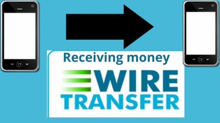 Receiving money wire transfer