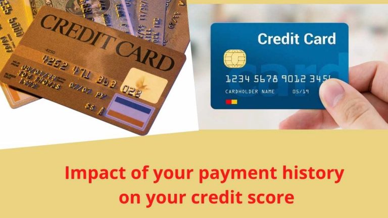 impact of your payment history on your credit score