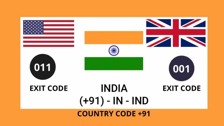 91 country code