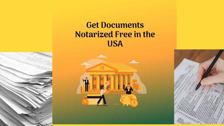 Where to get Documents Notarized Free in the USA