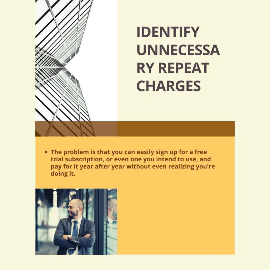 Identify unnecessary repeat charges