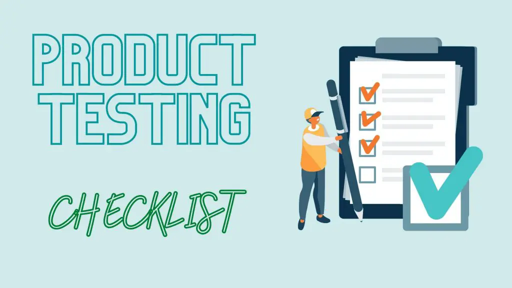 Product Testing Checklist