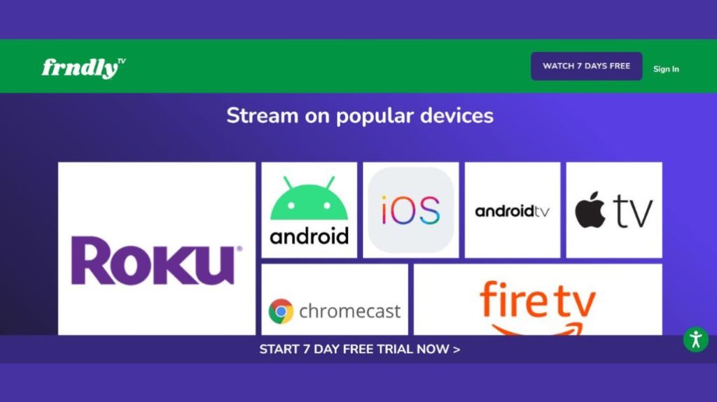 Frndly TV stream on different devices