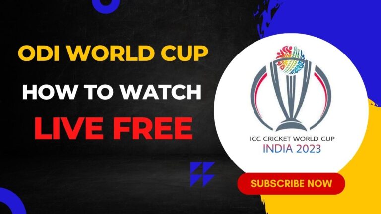 Watch ODI World Cup live