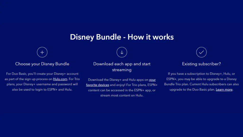 Disney Bundle Subscription Process