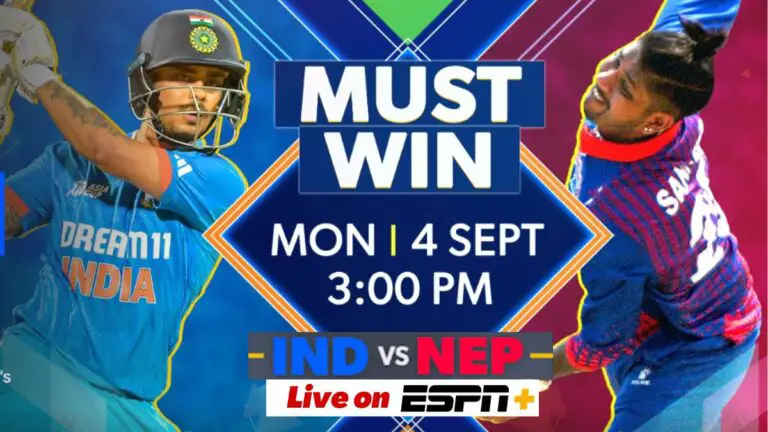 Watch India vs Nepal Live