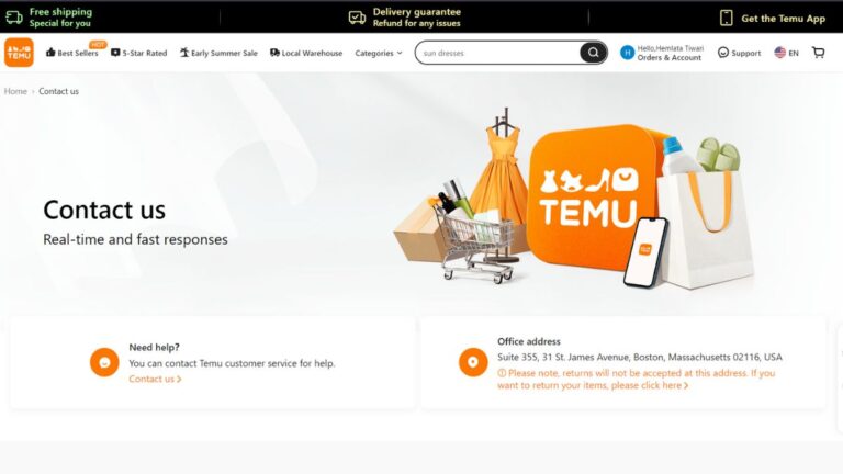 How to Contact Temu Customer Service