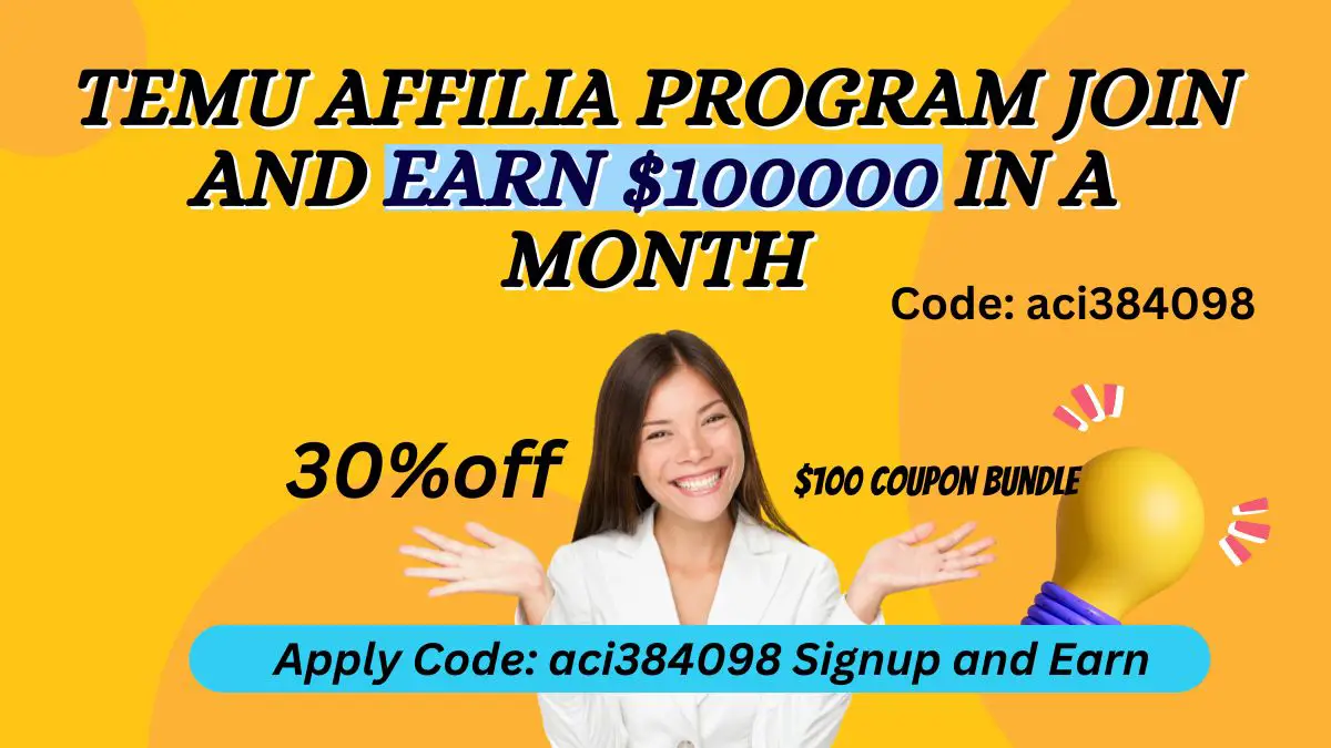 Temu Affiliate Program